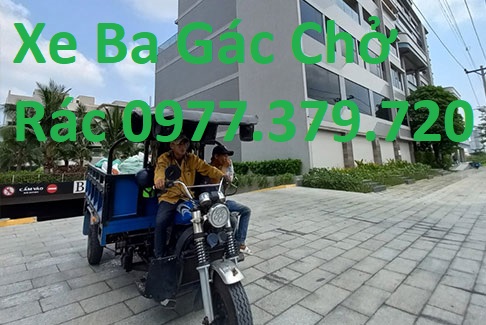 Xe Ba Gác Chở Rác Quận Tân Phú 