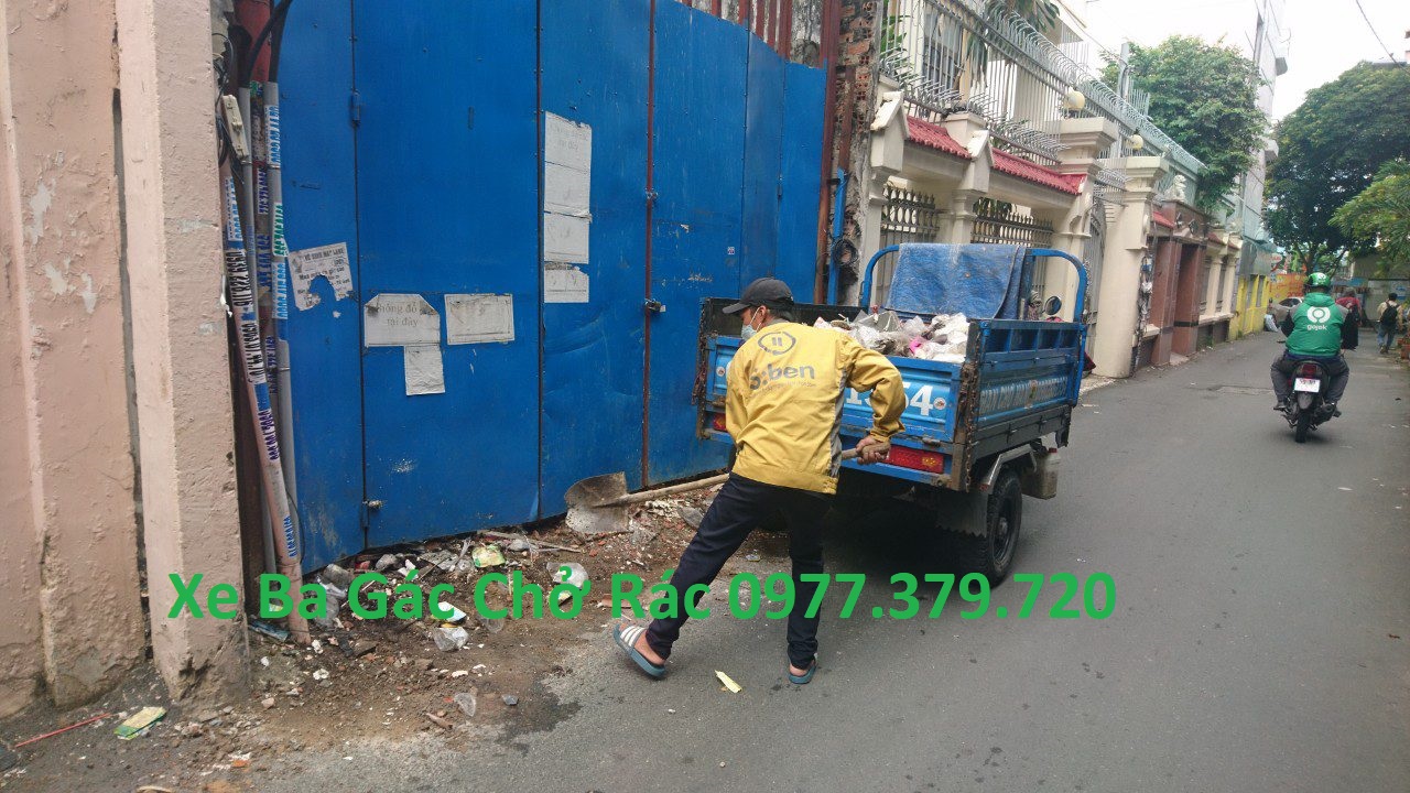 Xe Ba Gác Chở Rác Quận 3 