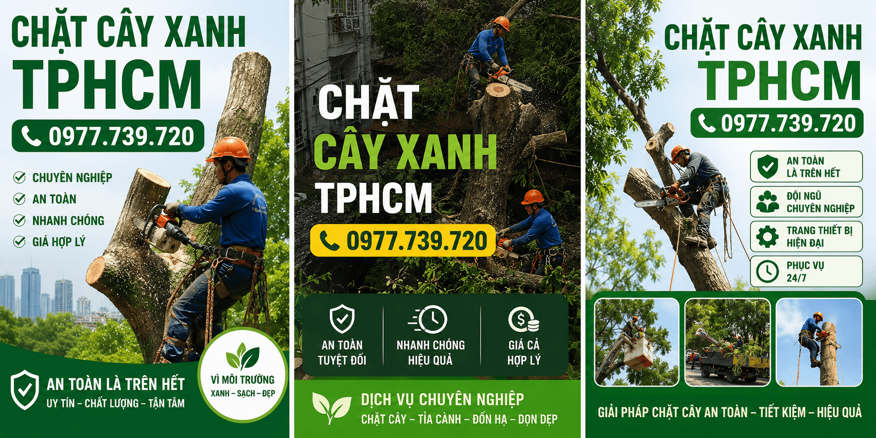 Chặt Cây Xanh TPHCM An Toàn