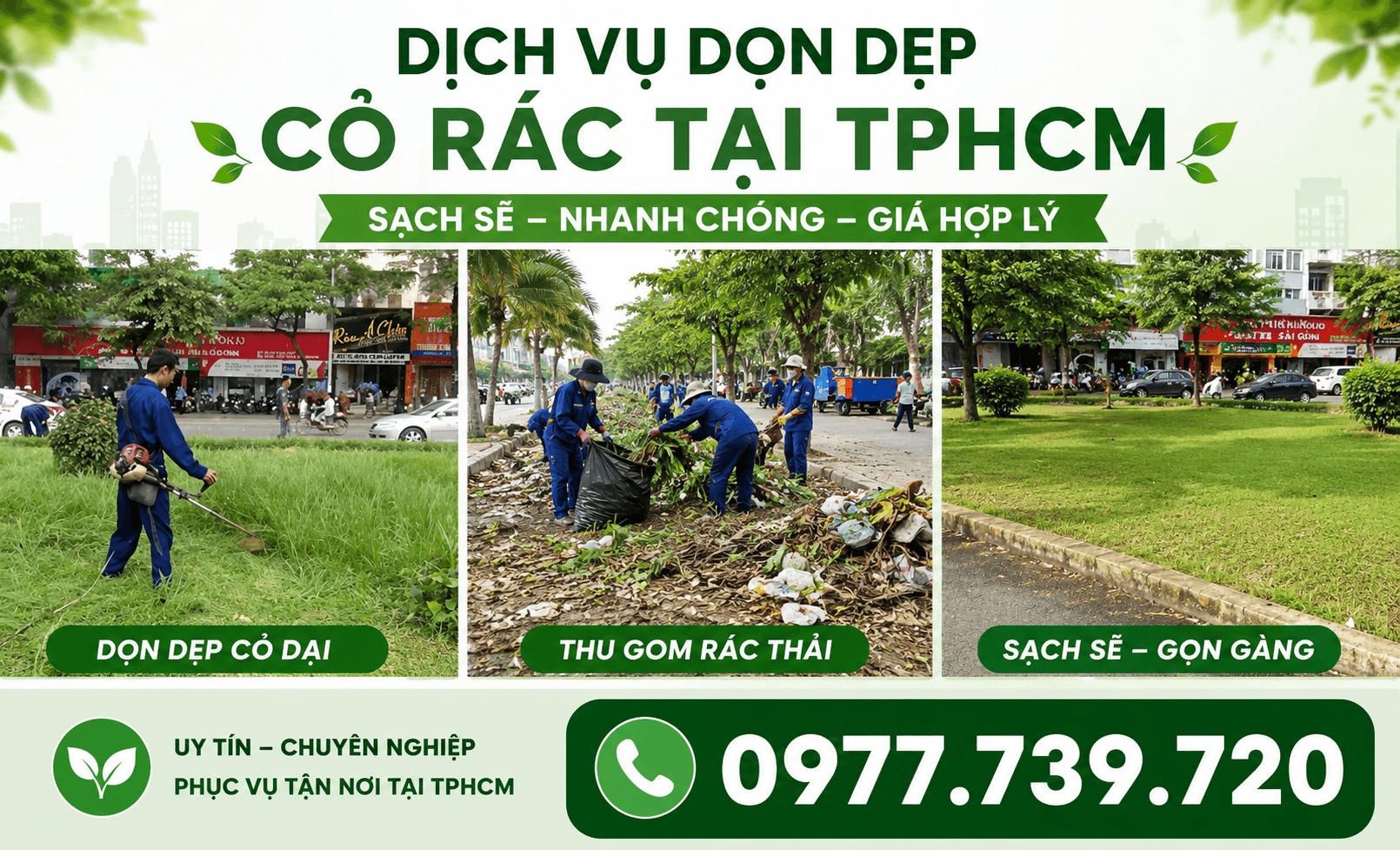 Dịch Vụ Dọn Dẹp Cỏ Rác Tại TPHCM