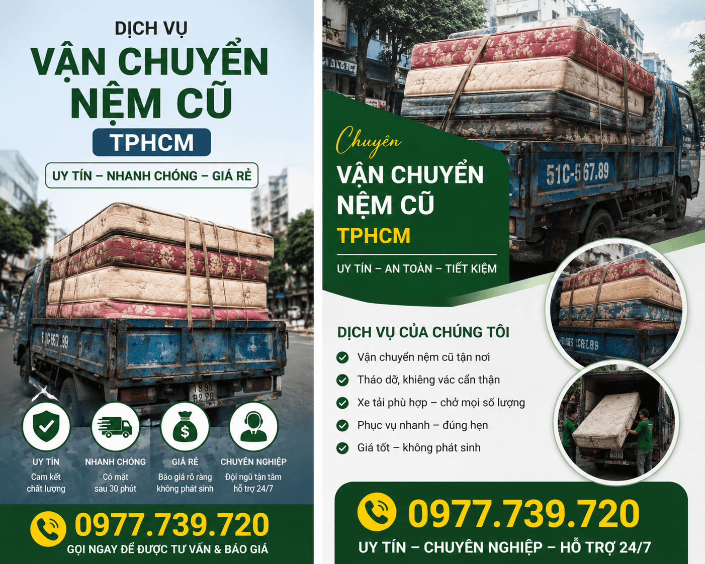 Vận Chuyển Nệm Cũ TPHCM