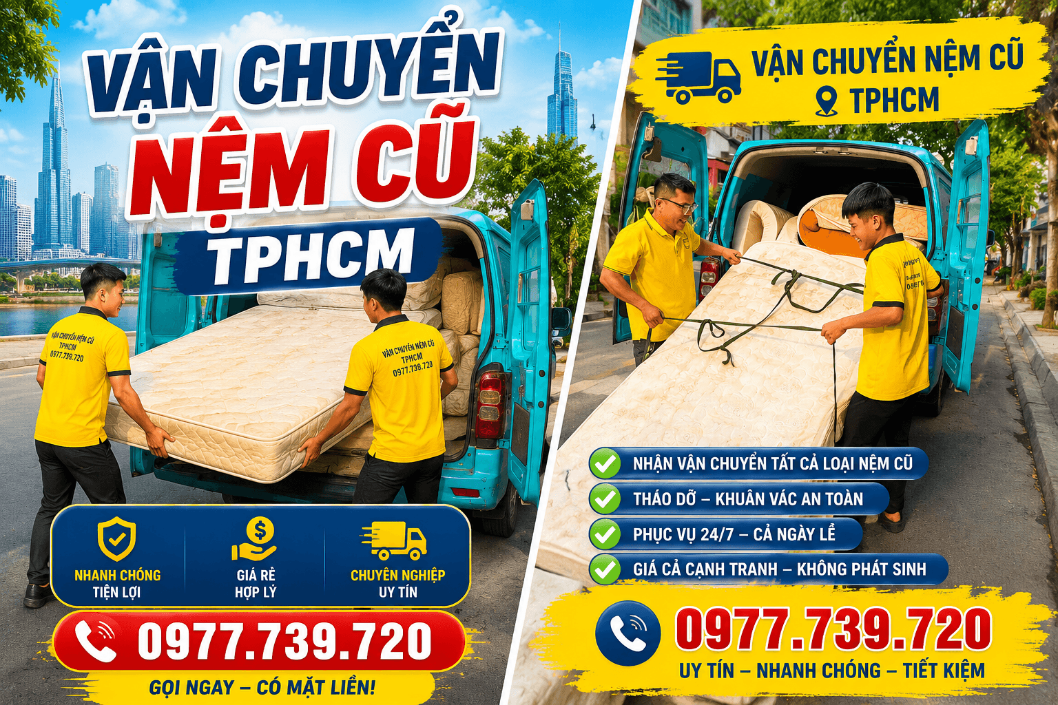Vận Chuyển Nệm Cũ Tại TPHCM